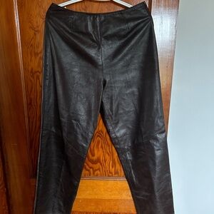 Espresso Danier Genuine Leather Pants